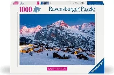 Obrázok produktu pre Puzzle, 1000 dielov, L'Oberland bernois Mürren Highlights, Ravensburger, Od 14 rokov