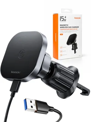 Produktbild von Handy-Halterung Wireless Charger Kabelloses Laden Auto Handy Halterung 15W (bis 7 Zoll, Packung, 1-tlg., Magnetische Handyhalterung, Handyhalterung