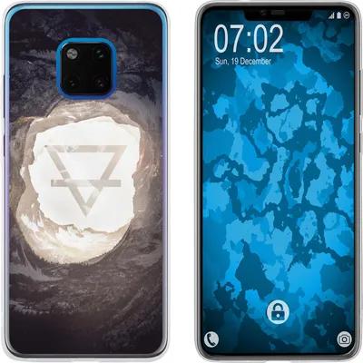 Produktbild von PhoneNatic Case kompatibel mit Huawei Mate 20 Pro Silikon-Hülle Element Erde M2