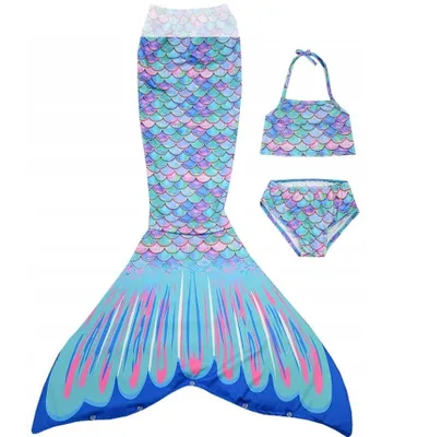 Produktbild von Badeanzug Zweiteiliger Badeanzug Mädchen Meerjungfrau Mermaid Größe116