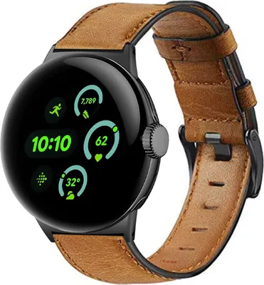 Obrázok produktu pre INF Remienok na hodinky z pravej kože pre Google Pixel Watch 3 (45 mm) - hnedý