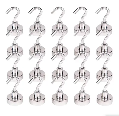 Productafbeelding van Magnetische haken, neodymiummagneet, 20 mm, 20 stuks, voor gebruik in de keuken
