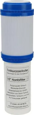 Produktbild von Kombifilter Wasserfilter Sediment / Aktivkohle 10' zur Wasserfilterung Vorfilter