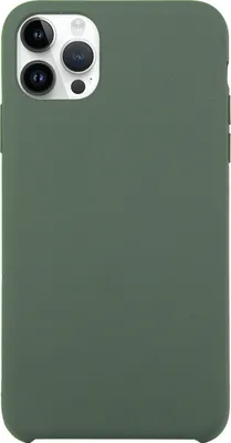 Produktbild von Mobigear Rubber Touch iPhone 15 Pro Max Silikon Hülle Backcover - Grün