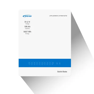 Produktbild von EPEVER® Lithium Batterie LiFePO4 Batterien 51,2V 106Ah mit integriertem BMS, Wandmontage, 0% MwSt