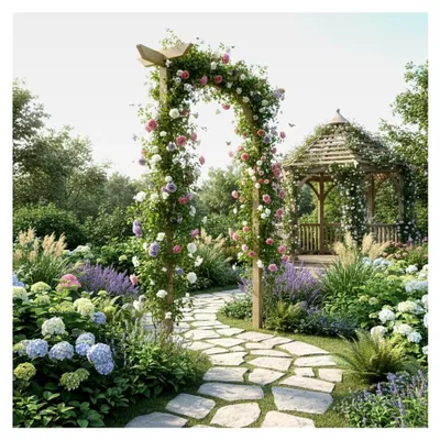 Produktbild von Gartenlaube Pergola aus Kiefernholz für Kletterpflanzen und Sitzbereich 205x40x203cm