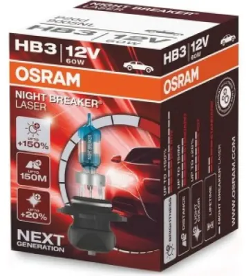 Zdjęcie produktu dla Żarówka OSRAM Night Breaker Laser NBL HB3 12V / 60W X1