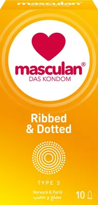 Image de MASCULAN Ribbed & Dotted 10 St.