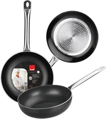 Productafbeelding van Diepe Koekenpan 28 cm Aluminium Antiaanbaklaag Geschikt voor Inductie