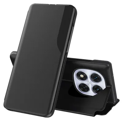 Obrázek produktu pro Flipové pouzdro pro Xiaomi Redmi Note 14 Pro 5G,Polyuretankůže pouzdro s okénkem a funkcí stojánku černé
