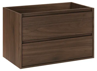 Produktbild von Waschtischunterschrank 80cm Edmé mit 2 Schubladen, Holzoptik