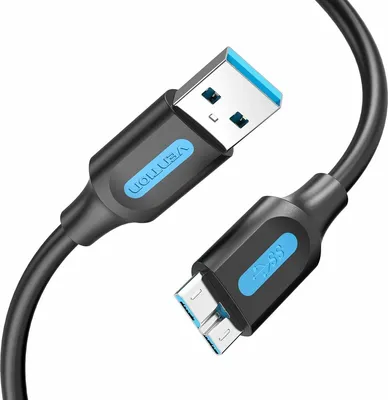 Produktbild von Vention COPBG, 1,5 m, USB A, Micro-USB B, USB 2.0, Schwarz