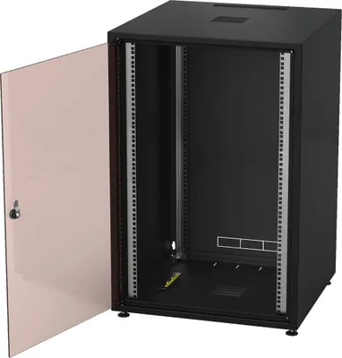 Produktbild von MONACOR RACK-18GD/SW Stahlblech-Rack, 18HE