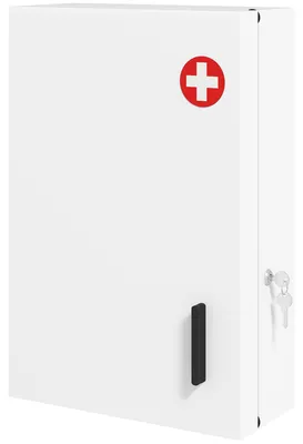 Produktbild von HOMCOM Medizinschrank, abschließbarer Medikamentenschrank mit 6 Regalen