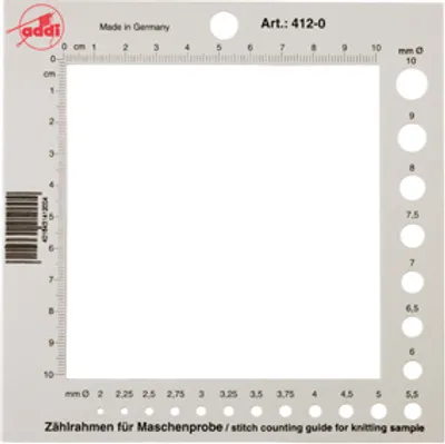 Produktbild von addi Zählrahmen weiß 10 x 10 cm, Größe:Zählrahmen weiß
