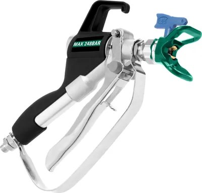 Produktbild von BAUTEC Airless-Spritzpistole für Spritzspachtel, Farben & Lacke » bis zu 248 Bar » Anschluss G 1/4“ » 4-Finger-Abzug