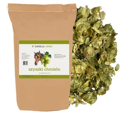 Produktbild von Cavella Hopsenblüten Für Pferde, Natürlich Beruhigend Bei Stress, Nervösen Und Überaktiven Tieren, Fördert Appetit Und Verdauung, Pferdefutter
