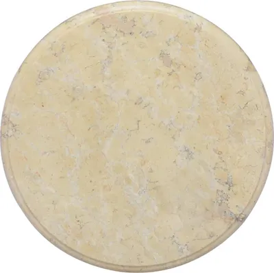 Produktbild von Tischplatte Creme Ø40x2,5 cm Marmor