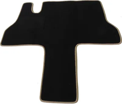 Produktbild von Mertex Automatte Autoteppich kompatibel mit Fiat Ducato Peugeot J5 Citroen C25 280/290 Bj. 1981 - 1994 (Premium schwarz, beige)