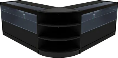 Image de Ensemble de comptoirs LED Andromeda, modèle LM60 + C1500 (2 pièces) – Noir