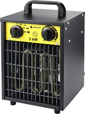 Produktbild von TOOLCRAFT TO-8578335 Bauheizer 3000 W Schwarz-Gelb