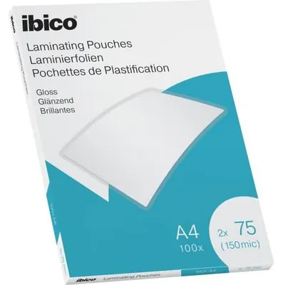 Produktbild von Ibico 627316, Transparent, Glänzend, A4, 216 mm, 303 mm, 100 Stück(e)