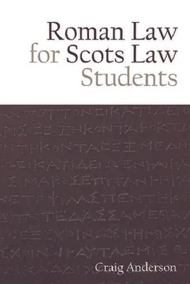 Produktbild von Roman Law for Scots Law Students