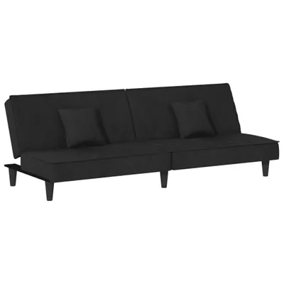 Produktbild von vidaXL Schlafsofa Schwarz Samt