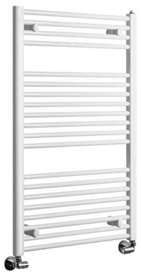 Productafbeelding van Aqualine DIRECT badverwarmer met zijdelingse aansluiting, 600x960 mm, wit