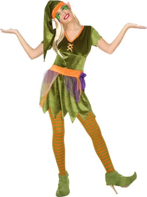 Produktbild von Verkleidung für Erwachsene Kobold Grün (4 Pcs) Größe: M/L