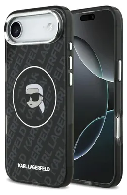 Produktbild von Tasche Karl Lagerfeld Iml Karl Head Logo Magsafe Na Iphone 17 Air - Czarne