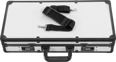 Produktbild von Friseur Werkzeugkoffer Friseurtasche Barbier-Tragekoffer 55*27*11cm (Weiß&Schwarz)