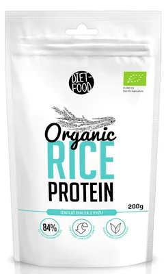 BIAŁKO RYŻOWE W PROSZKU BIO 200 g - DIET-FOOD