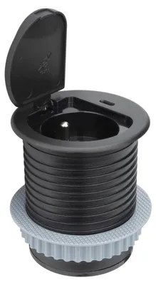 Image de Multiprise encastrable Zenitech Otio avec port USB-C, noir