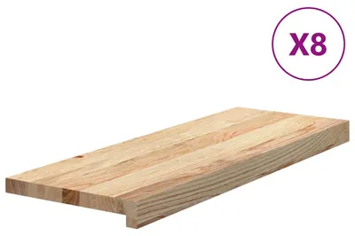 Immagine prodotto di vidaXL Gradini per scale 8 pz. Legno massiccio di quercia non trattato 70x30x2 cm