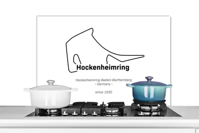 Obrázok produktu pre MuchoWow® Splashback Kuchyňa - Kuchynský backsplash - Ochrana steny pre sporák a drez F1 - Hockenheim - okruh 90x60cm Alu-Dibond (alternatíva k
