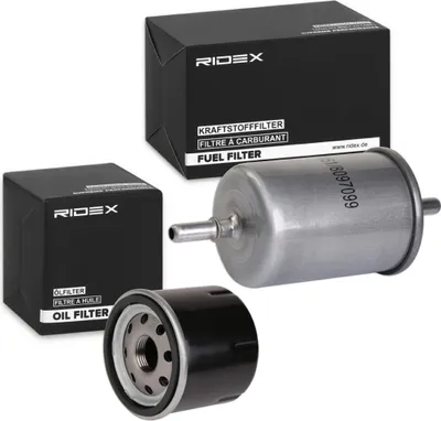 Produktbild von RIDEX Filterset Inspektionspaket Filtersatz für RENAULT Clio III Schrägheck (BR0/1, CR0/1) TWINGO II (CN0) CLIO II (BB0/1/2, CB0/1/2) TWINGO I (C06)
