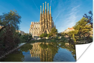 Produktbild von MuchoWow® Poster Kirche - See - Barcelona 30x20 cm - Plakate - Print