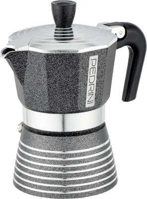 Espressokoker Infinity, Aluminium, 2 Tassen, Rot