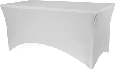 Produktbild von 24x Bankett-Tischbezug, 183x76x74 cm, weiß Tisch Husse Stretch Tischdecke