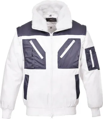 Zdjęcie produktu dla PJ20 - Kurtka pilotka 4 w 1, Biała, 5XL