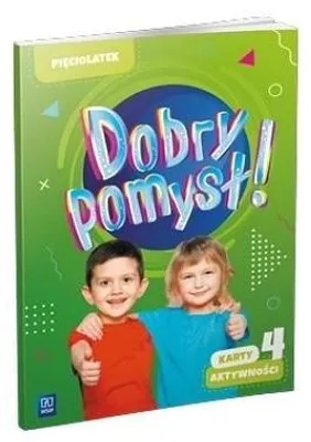 Productafbeelding van WSiP Dobry pomysł! Pięciolatek. Karty aktywności cz. 4, Edukacyjny, Polski, Broszurowa okładka