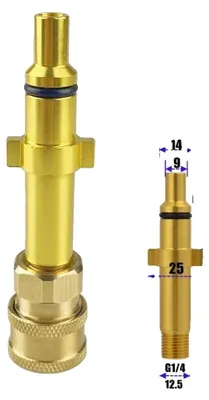 Immagine prodotto di Connettore per idropulitrice, raccordo rapido da 1/4", adattatore a baionetta, F