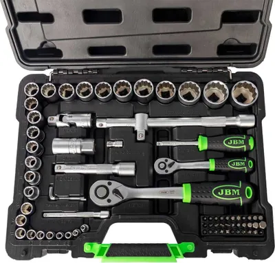 Obrázek produktu pro JBM 53074, sada nástrčných klíčů, metrická, 10, 11, 12, 13, 14, 15, 16, 17, 18, 19, 20, 21, 22, 23, 24, 27, 30, 32 mm