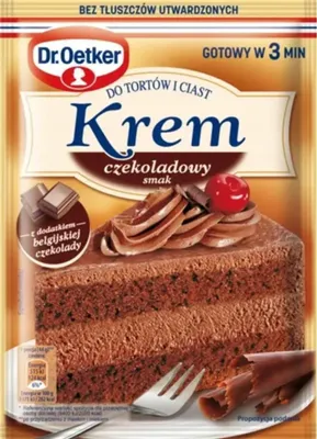 Obrázok produktu pre Dr. Oetker Krém na torty a koláče, čokoládová príchuť, 127 g