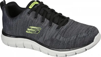 Zdjęcie produktu dla Sportowe sznurowane buty Skechers Track w kolorze szarym