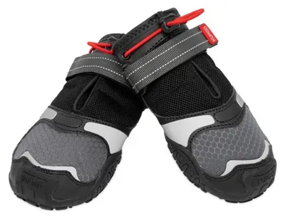 Produktbild von Kurgo Blaze Hundeschuhe 2-er Pack schwarz/grau, Größe:L