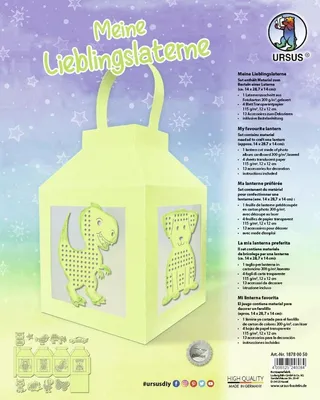 Produktbild von Bastelset Meine Lieblingslaterne Apfelgrün