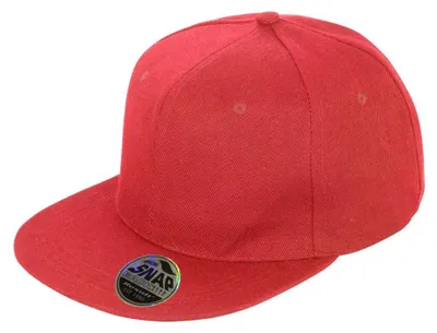 Imagen del producto de Gorra de béisbol uni Resutl Core Bronx, de color liso, modelo FK625 (talla única), color rojo