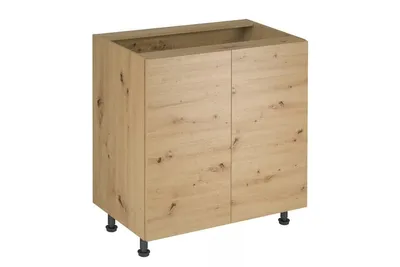 Produktbild von Küchenunterschrank mit 2 Türen 80 cm ohne Arbeitsplatte, Langen D80 Artisan Eiche